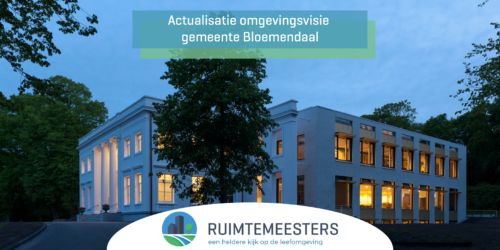 afbeelding bij de actualisatie van de omgevingsvisie in gemeente Bloemendaal